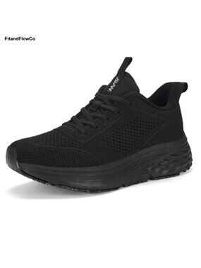 Non Slip Work Shoes Walking Sneakers Food Service Cushioned